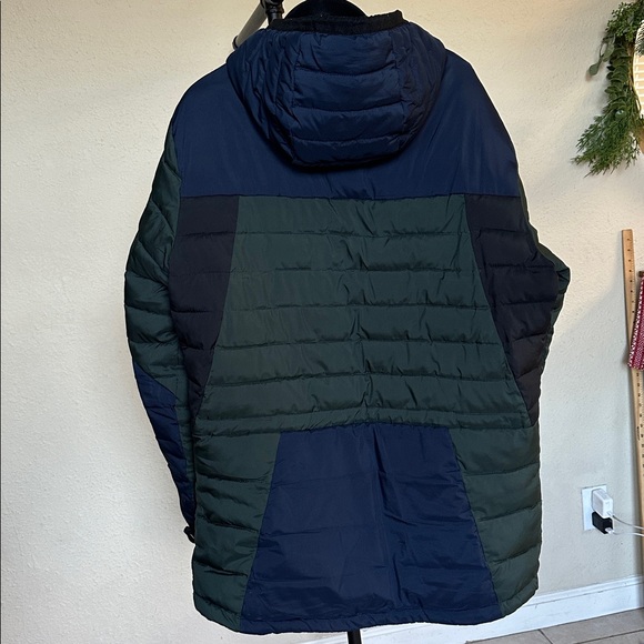 Scotch and Soda hooded puffer jacket green size L - Picture 4 of 15